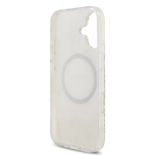 Guess IML FLOWERS MagSafe Apple iPhone 17 Pro (6.3) hátlapvédő tok fehér (GUHMP17LHCPOFPH)