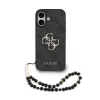 Guess PU Leather 4G Logo Strap Apple iPhone 17 (6.3) hátlapvédő tok fekete (GUHCP17SP4GMGSK)