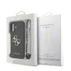 Guess PU Leather 4G Logo Strap Apple iPhone 17 (6.3) hátlapvédő tok fekete (GUHCP17SP4GMGSK)
