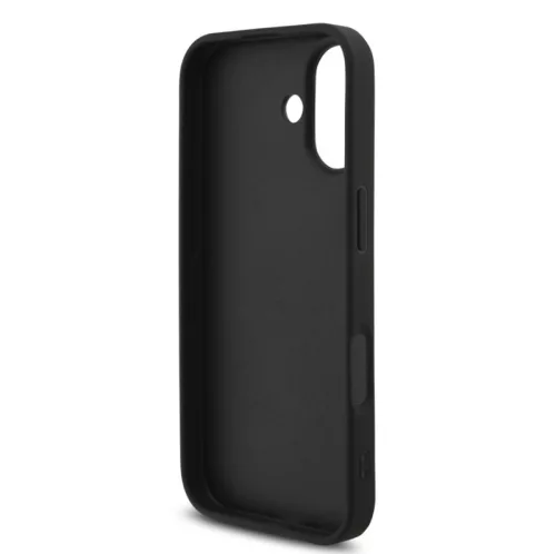 Guess PU Leather 4G Logo Strap Apple iPhone 17 Pro Max (6.9) hátlapvédő tok fekete (GUHCP17XP4GMGSK)