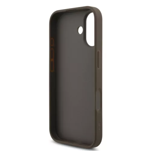 Guess PU Leather 4G Logo Strap Apple iPhone 17 (6.3) hátlapvédő tok barna (GUHCP17SP4GMGSW)