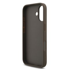   Guess PU Leather 4G Logo Strap Apple iPhone 17 Pro (6.3) hátlapvédő tok barna (GUHCP17LP4GMGSW)