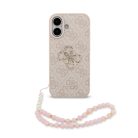 Guess PU Leather 4G Logo Strap Apple iPhone 17 (6.3) hátlapvédő tok pink (GUHCP17SP4GMGSP)