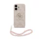 Guess PU Leather 4G Logo Strap Apple iPhone 17 (6.3) hátlapvédő tok pink (GUHCP17SP4GMGSP)