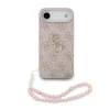 Guess PU Leather 4G Logo Strap Apple iPhone 17 Air (6.6) hátlapvédő tok pink (GUHCP17MP4GMGSP)