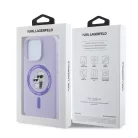 Karl Lagerfeld Liquid Silicone Karl and Choupette Apple iPhone 17 Air (6.6) MagSafe hátlapvédő tok lila (KLHMP16XSCMKCRHU)