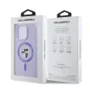 Karl Lagerfeld Liquid Silicone Karl and Choupette Apple iPhone 17 Pro Max (6.9) MagSafe hátlapvédő tok lila (KLHMP17XSCMKCRHU)