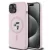 Karl Lagerfeld Liquid Silicone Karl and Choupette Apple iPhone 17 (6.3) MagSafe hátlapvédő tok pink (KLHMP17SSCMKCRHP)
