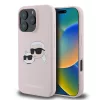 Karl Lagerfeld Liquid Silicone Double Heads Apple iPhone 17 (6.3) MagSafe hátlapvédő tok pink (KLHMP17SSKCHPPLP)