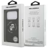 Karl Lagerfeld Liquid Silicone Karl and Choupette Apple iPhone 17 Pro Max MagSafe hátlapvédő tok fekete (KLHMP17XSCMKCRHK)