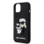 Karl Lagerfeld 3D Rubber Karl and Choupette Apple iPhone 17 (6.3) hátlapvédő tok fekete (KLHCP17S3DRKCNK)