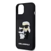 Karl Lagerfeld 3D Rubber Karl and Choupette Apple iPhone 17 Pro (6.3) hátlapvédő tok fekete (KLHCP17L3DRKCNK)