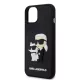 Karl Lagerfeld 3D Rubber Karl and Choupette Apple iPhone 17 Pro (6.3) hátlapvédő tok fekete (KLHCP17L3DRKCNK)