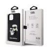 Karl Lagerfeld 3D Rubber Karl and Choupette Apple iPhone 17 Pro (6.3) hátlapvédő tok fekete (KLHCP17L3DRKCNK)