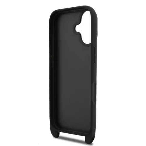 Karl Lagerfeld Crossbody Popruh Metal Karl and Choupette Apple iPhone 17 (6.3) hátlapvédő tok fekete (KLHCP17SSAKCPBK)
