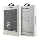 Karl Lagerfeld Crossbody Popruh Metal Karl and Choupette Apple iPhone 17 Air (6.6) hátlapvédő tok fekete (KLHCP17MSAKCPBK)