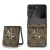 Guess PU 4G Metal Logo Samsung F766B Galaxy Z Flip 7 hátlapvédő tok barna (GUHCZF74GMGBR)