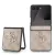 Guess PU 4G Metal Logo Samsung F766B Galaxy Z Flip 7 hátlapvédő tok pink (GUHCZF74GMGPI)