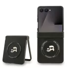 Karl Lagerfeld PU K&CH Heads MagSafe Samsung F766B Galaxy Z Flip 7 hátlapvédő tok fekete (KLHMZF7PSMLRKCK)
