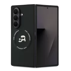   Karl Lagerfeld K&CH Heads Samsung F966B Galaxy Z Fold7 hátlapvédő tok fekete (KLHMZFD7PSMLRKCK)