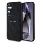 Guess PU Leather Colored Ring MagSafe Samsung S731B Galaxy S25 FE hátlapvédő tok fekete (GUHMS25FEG4GFRK)