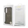 Guess PU Leather Colored Ring MagSafe Samsung S731B Galaxy S25 FE hátlapvédő tok barna (GUHMS25FEG4GFRW)