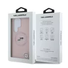 Karl Lagerfeld Liquid Silicone K&CH Heads Samsung S731B Galaxy S25 FE MagSafe hátlapvédő tok pink (KLHMS25SSKCHTCP)