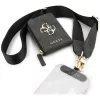 Guess 4G Metal Logo univerzális Crossbody vállpánt és kiegészítő pénztárca, fekete (GUUCNKP4DGMK)