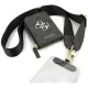 Guess 4G Metal Logo univerzális Crossbody vállpánt és kiegészítő pénztárca, fekete (GUUCNKP4DGMK)