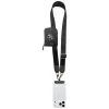 Guess 4G Metal Logo univerzális Crossbody vállpánt és kiegészítő pénztárca, fekete (GUUCNKP4DGMK)