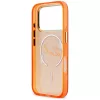 Karl Lagerfeld IML Choupette Sketch Logo MagSafe Apple iPhone 17 Pro Max hátlapvédő tok narancssárga (KLHMP17X5HKSCAO)
