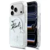 Karl Lagerfeld Liquid Glitter Script Logo MagSafe Apple iPhone 17 Pro hátlapvédő tok átlátszó (KLHMP17L6LKSCAMT)
