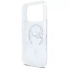 Karl Lagerfeld Liquid Glitter Script Logo MagSafe Apple iPhone 17 Pro hátlapvédő tok átlátszó (KLHMP17L6LKSCAMT)