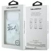Karl Lagerfeld Liquid Glitter Script Logo MagSafe Apple iPhone 17 Pro Max hátlapvédő tok átlátszó (KLHMP17X6LKSCAMT)