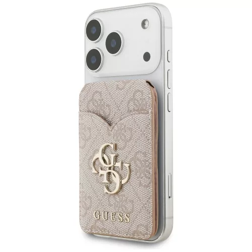 Guess 4G Stand & Mirror Magsafe kártyatartó és állvány, pink (GUWMSMIP4GP)