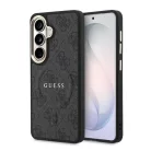 Guess PU Leather Gold Frame MagSafe Samsung S947 Galaxy S26 Plus hátlapvédő tok fekete (GUHMS26MP4MSEGCK)