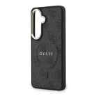 Guess PU Leather Gold Frame MagSafe Samsung S947 Galaxy S26 Plus hátlapvédő tok fekete (GUHMS26MP4MSEGCK)