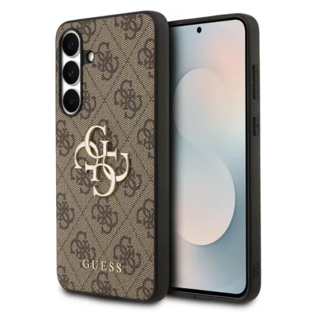 Guess PU 4G Metal Logo Samsung S947 Galaxy S26 Plus hátlapvédő tok barna (GUHCS25S4GMGBR)