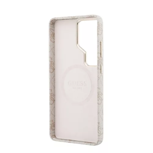 Guess PU 4G Metal Logo Samsung S942 Galaxy S26 hátlapvédő tok pink (GUHCS26S4GMGPI)
