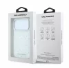 Karl Lagerfeld IML Rhinestones Allover Apple iPhone 18 Pro Max MagSafe hátlapvédő tok fehér (KLHCP18X6HCRDKLH)