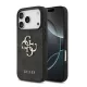 Guess Apple iPhone 18 Pro PU 4G Metal Logo hátlapvédő tok fekete (GUHCP18L4GMGGR)