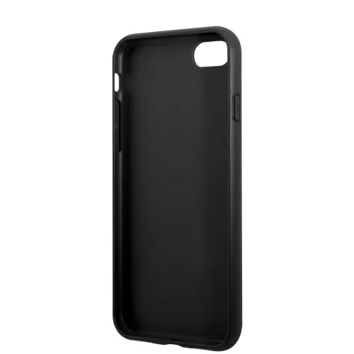 Guess Apple iPhone 18 Pro PU 4G Metal Logo hátlapvédő tok fekete (GUHCP18L4GMGGR)
