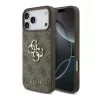Guess Apple iPhone 18 Pro PU 4G Metal Logo hátlapvédő tok barna (GUHCP18L4GMGBR)