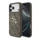 Guess Apple iPhone 18 Pro PU 4G Metal Logo hátlapvédő tok barna (GUHCP18L4GMGBR)