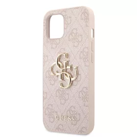   Guess Apple iPhone 18 Pro Max PU 4G Metal Logo hátlapvédő tok pink (GUHCP18X4GMGPI)
