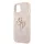 Guess Apple iPhone 18 Pro Max PU 4G Metal Logo hátlapvédő tok pink (GUHCP18X4GMGPI)