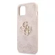 Guess Apple iPhone 18 Pro Max PU 4G Metal Logo hátlapvédő tok pink (GUHCP18X4GMGPI)
