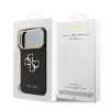 Guess Apple iPhone 18 Pro Max PU Leather 4G Metal Logo Gold Frame hátlapvédő tok fekete (GUHCP18X4GMGCGR)