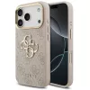 Guess Apple iPhone 18 Pro PU Leather 4G Metal Logo Gold Frame hátlapvédő tok pink (GUHCP18L4GMGCPI)