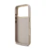 Guess Apple iPhone 18 Pro Max PU Leather 4G Metal Logo Gold Frame hátlapvédő tok pink (GUHCP18X4GMGCPI)